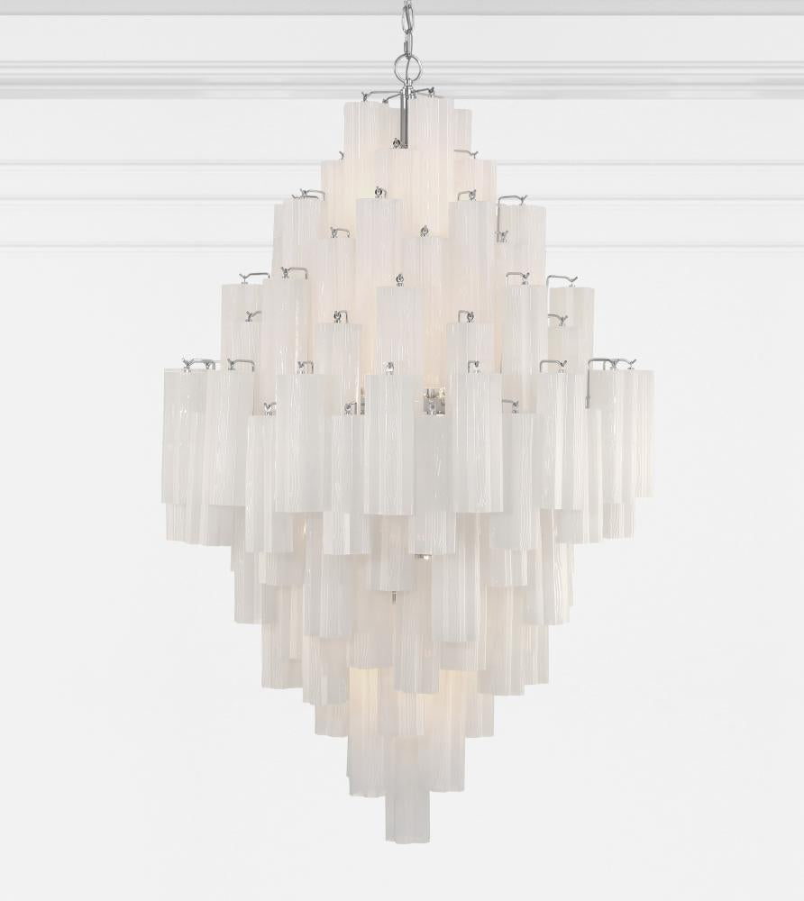 Crystorama ADDIS ADD-319-CH-WH Chandelier Modern - Polished Chrome