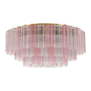 Crystorama Addis ADD-331-AG-SP – 32 Inch – 16 Light – Semi Flush Mount Light – Aged Brass – Damp Rated