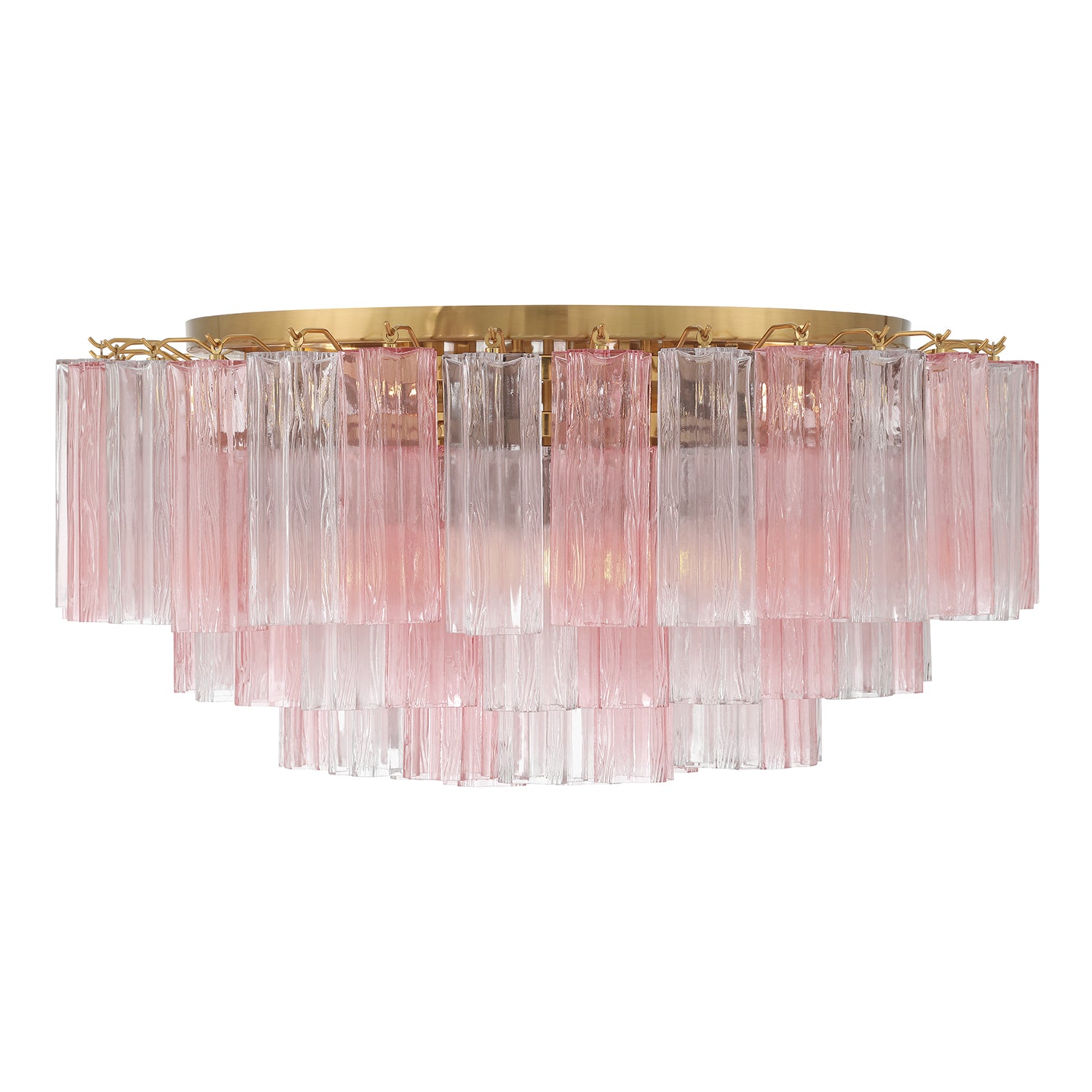 Crystorama Addis ADD-331-AG-SP – 32 Inch – 16 Light – Semi Flush Mount Light – Aged Brass – Damp Rated