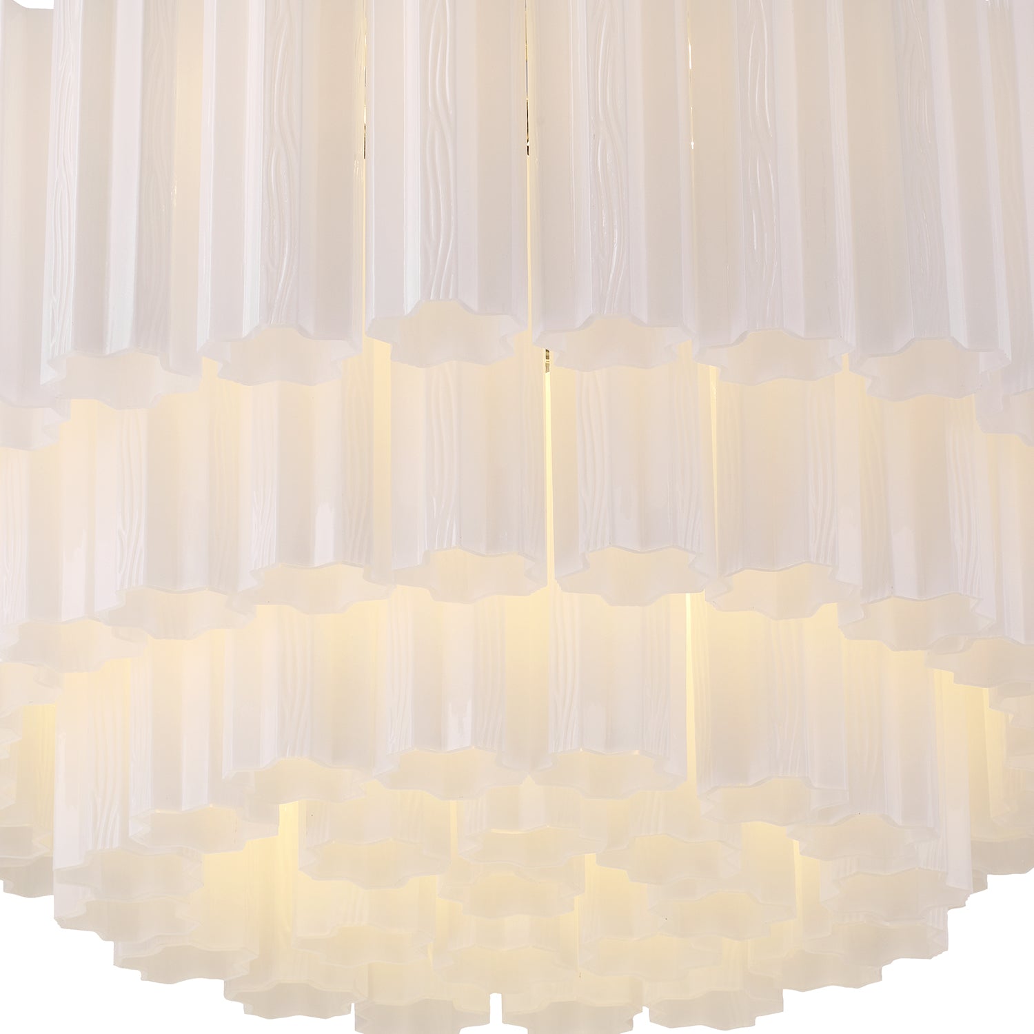 Crystorama Addis ADD-331-CH-WH – 32 Inch – 16 Light – Semi Flush Mount Light – Polished Chrome – Damp Rated