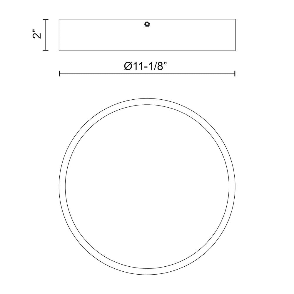 Alora Lighting ADELAIDE FM554011MB Flush Mount - Matte Black