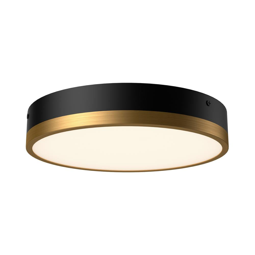 Alora Lighting ADELAIDE FM554211AGMB-5CCT Flush Mount - Aged Gold Matte Black