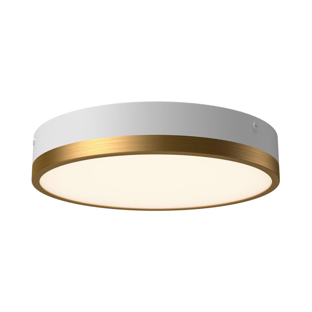 Alora Lighting ADELAIDE FM554211AGWH-5CCT Flush Mount - Aged Gold White