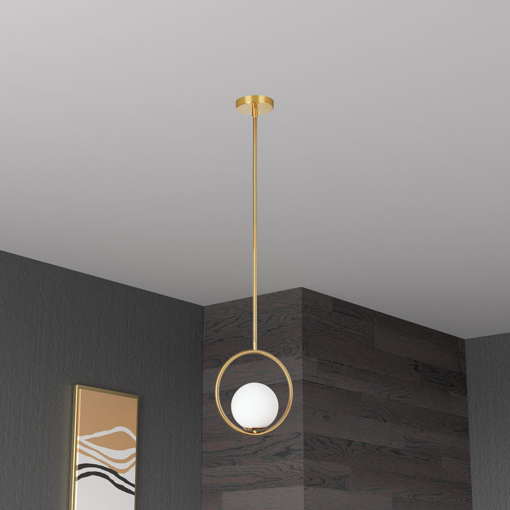 Dainolite ADRIENNA ADR-101P-AGB Pendant Modern - Aged Brass