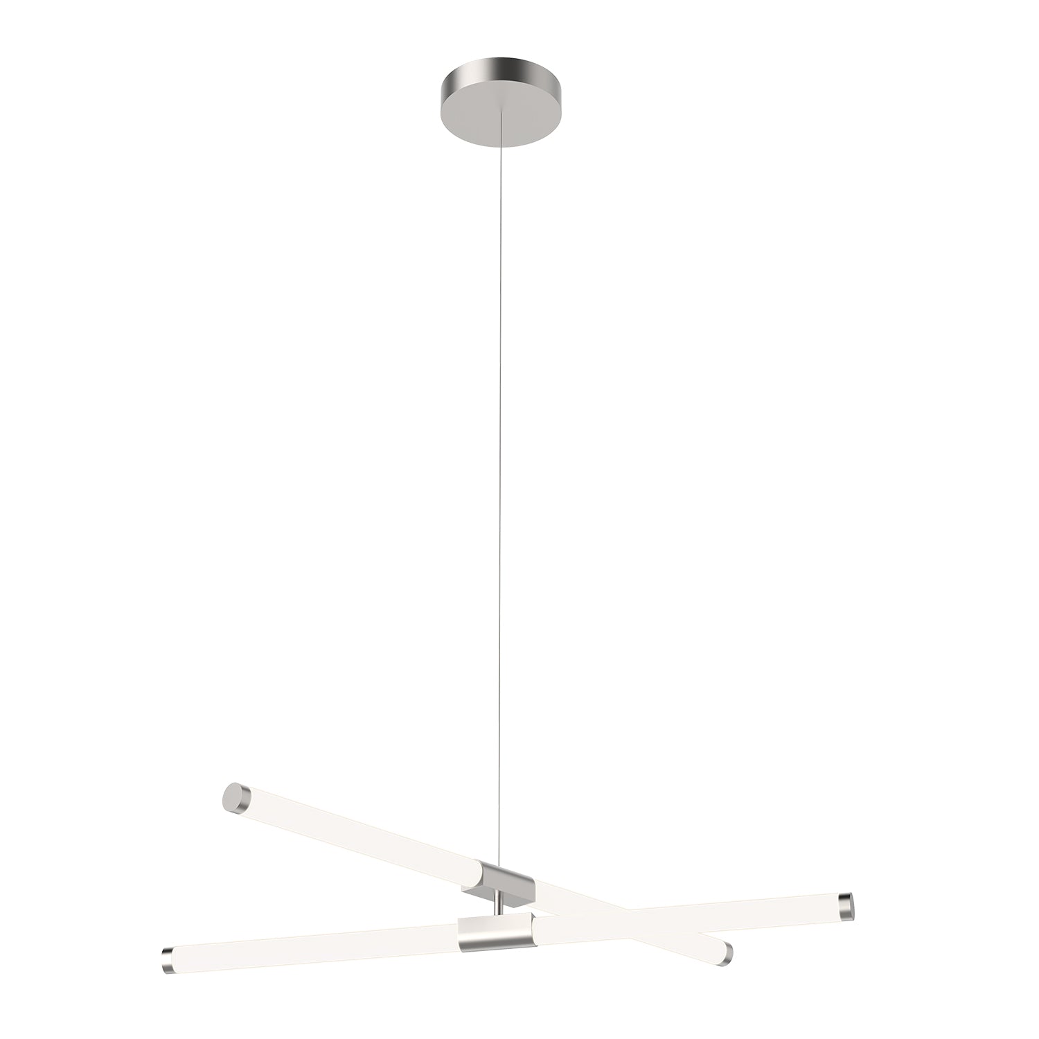 Akari 37-in Brushed Nickel LED Chandeliers