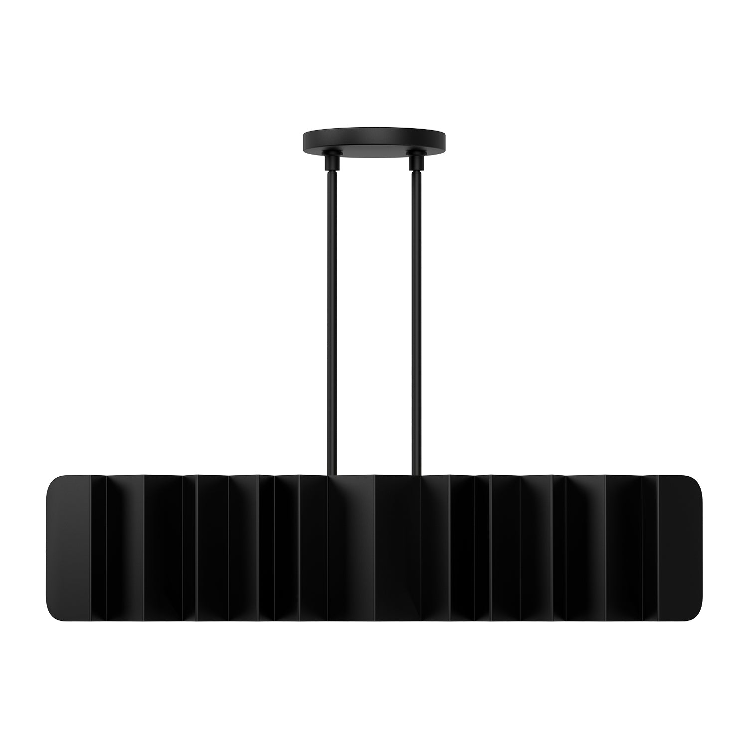 Akira 42-in Black/Gold 6 Lights Linear Pendant