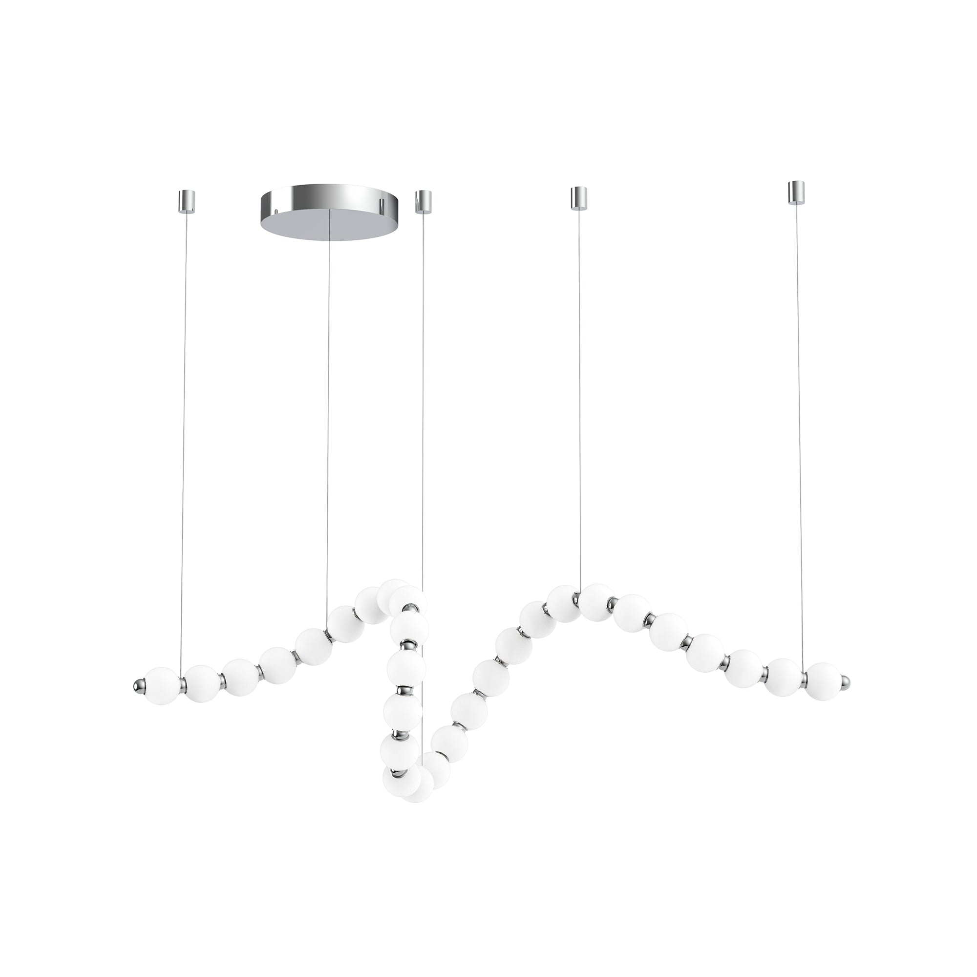 Akoya 29 Light Chrome LED Chandeliers