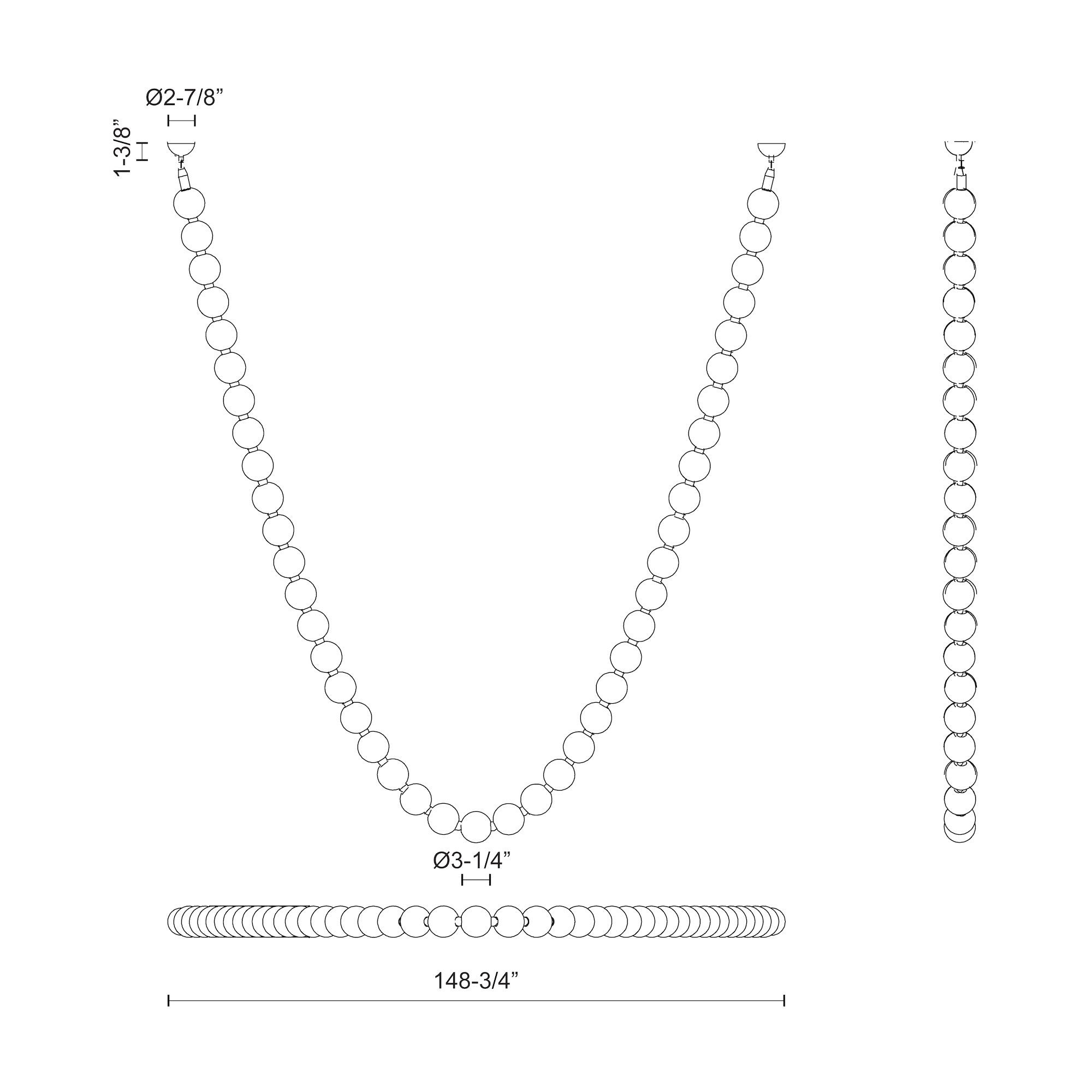 Akoya 12.5-ft Chrome LED Pendant