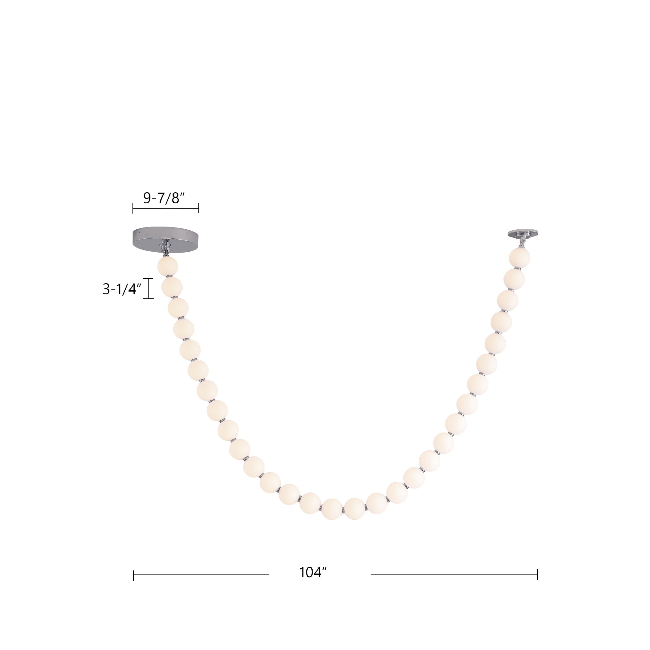 Akoya 8.5-ft Chrome LED Pendant