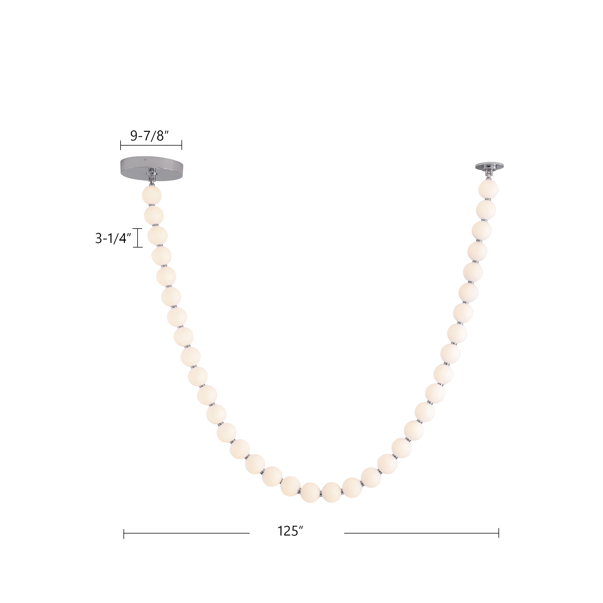 Akoya 10.5-ft Chrome LED Pendant