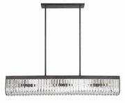 Crystorama Alister ALI-B2007-CZ – 49.75 Inch – 6 Light – Chandelier – Charcoal Bronze – Damp Rated