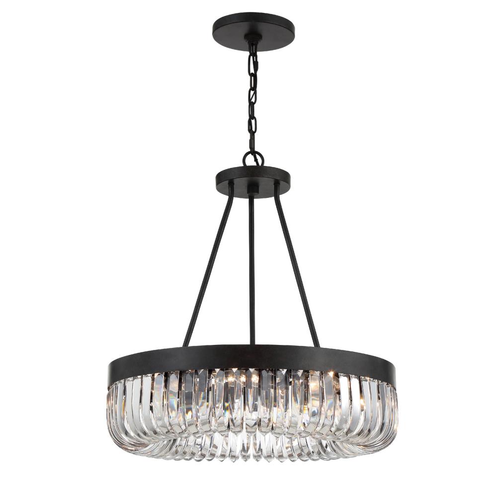 Crystorama ALISTER ALI-B2008-CZ Chandelier Americana - Charcoal Bronze