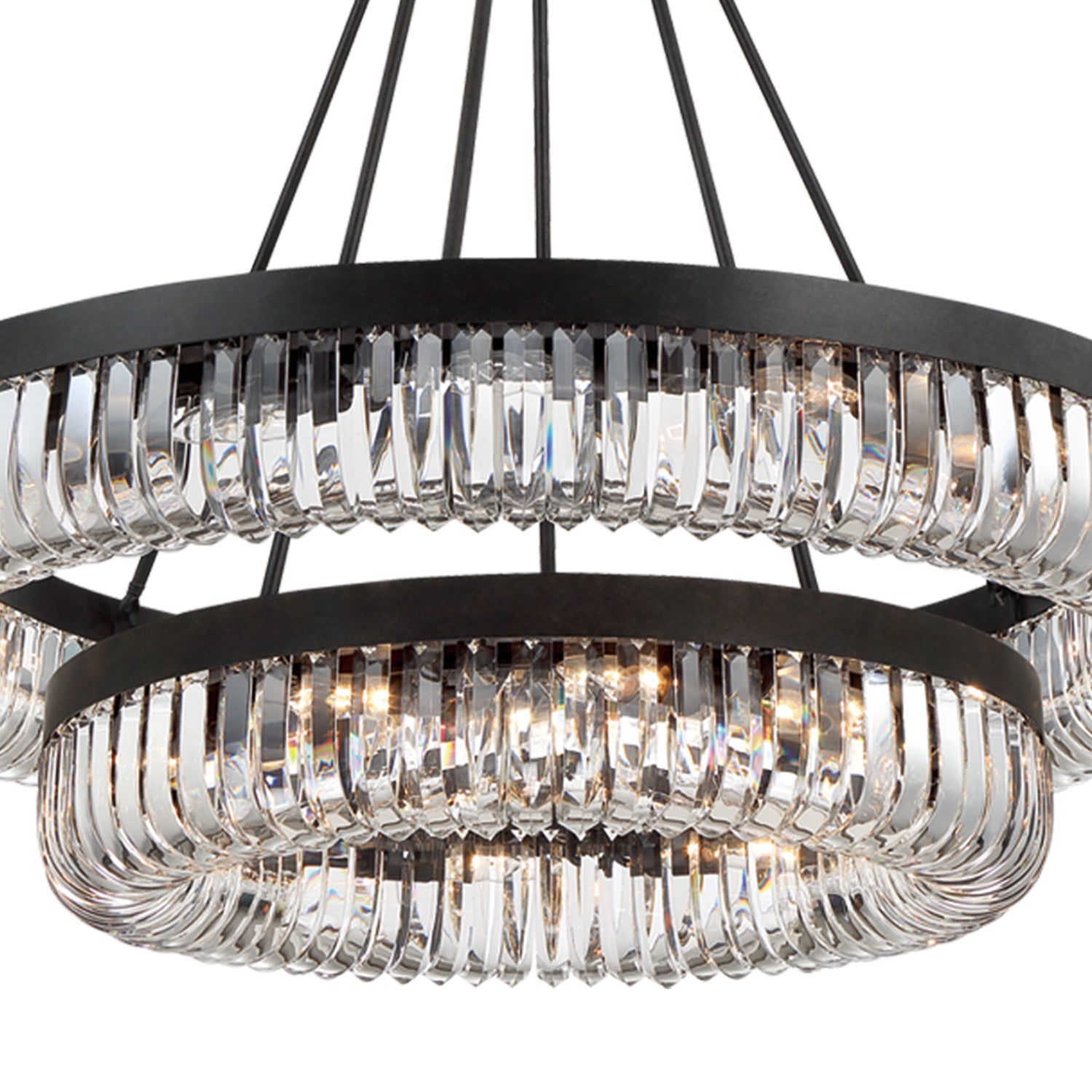 Crystorama Alister ALI-B2026-CZ – 42 Inch – 26 Light – Chandelier – Charcoal Bronze – Damp Rated