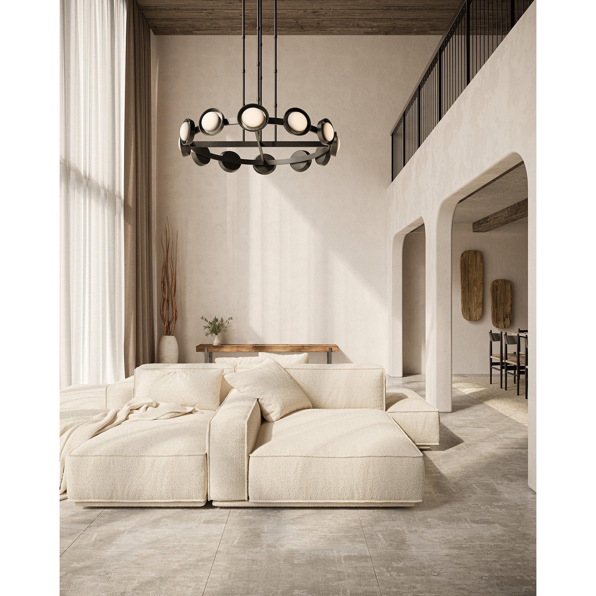 Alonso 50-in Urban Bronze LED Chandeliers