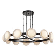 ALORA Lighting CH320050UBAR-UNV Pendant Light, LED, Urban Bronze/Alabaster