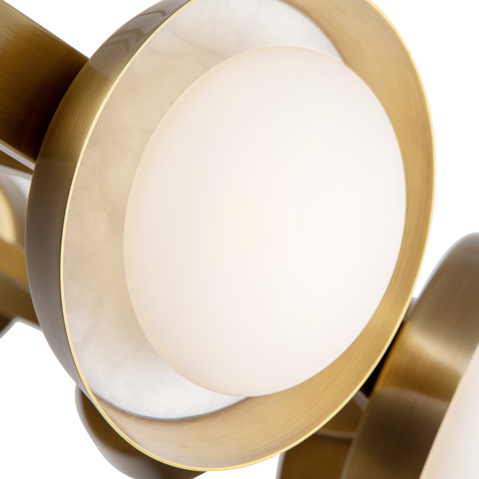 Alonso 50-in Vintage Brass LED Chandeliers