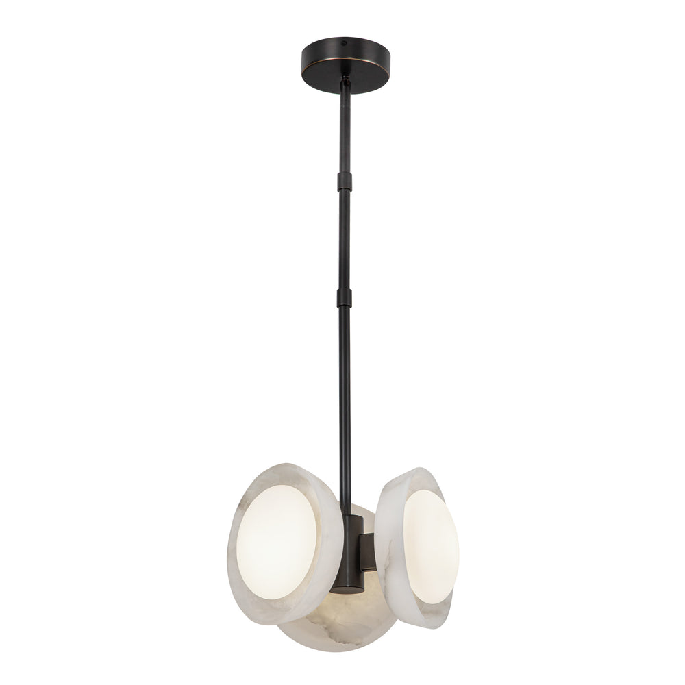 ALORA Lighting PD320313UBAR Pendant, Urban Bronze/Alabaster, LED, 13W