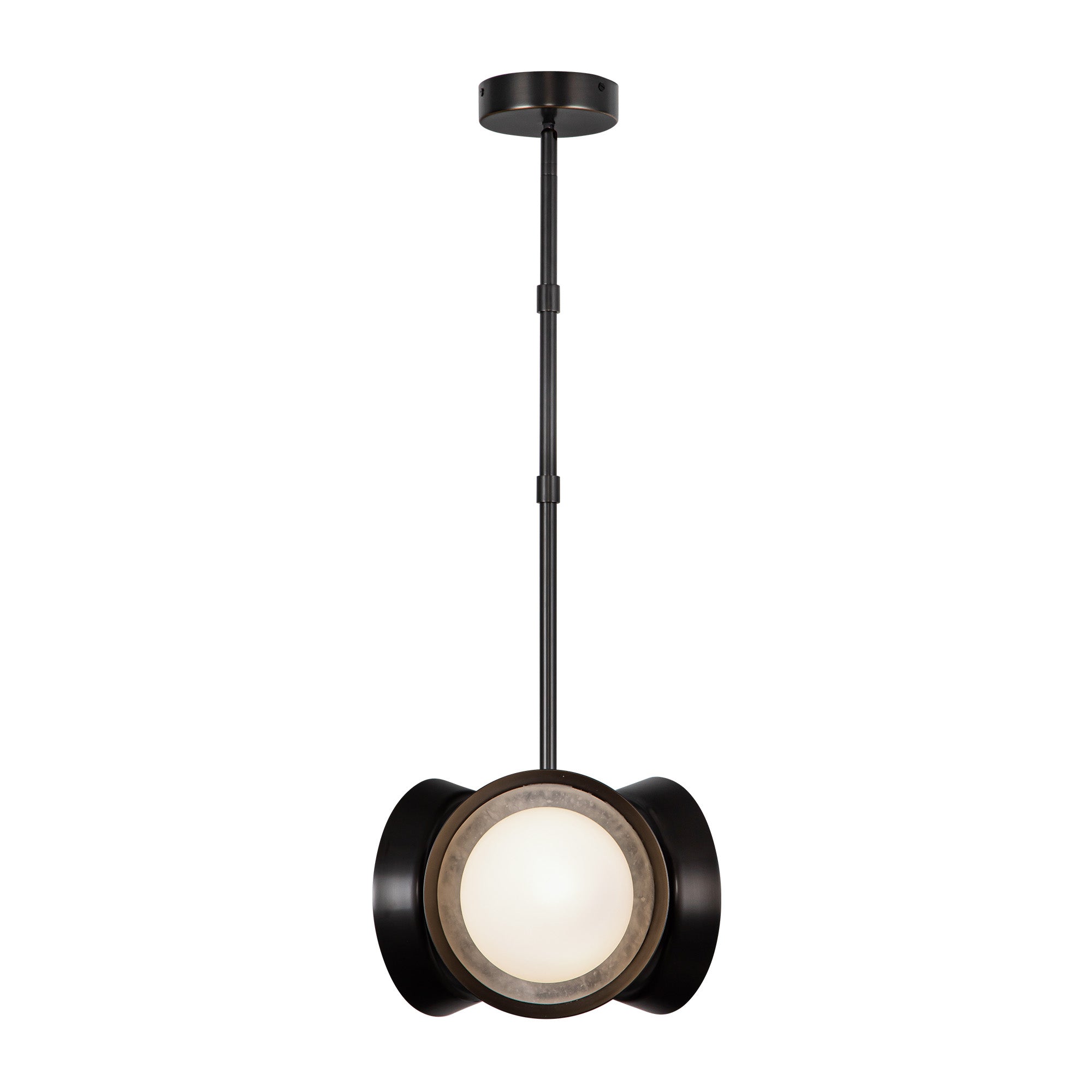 Alonso 13-in Urban Bronze LED Pendant
