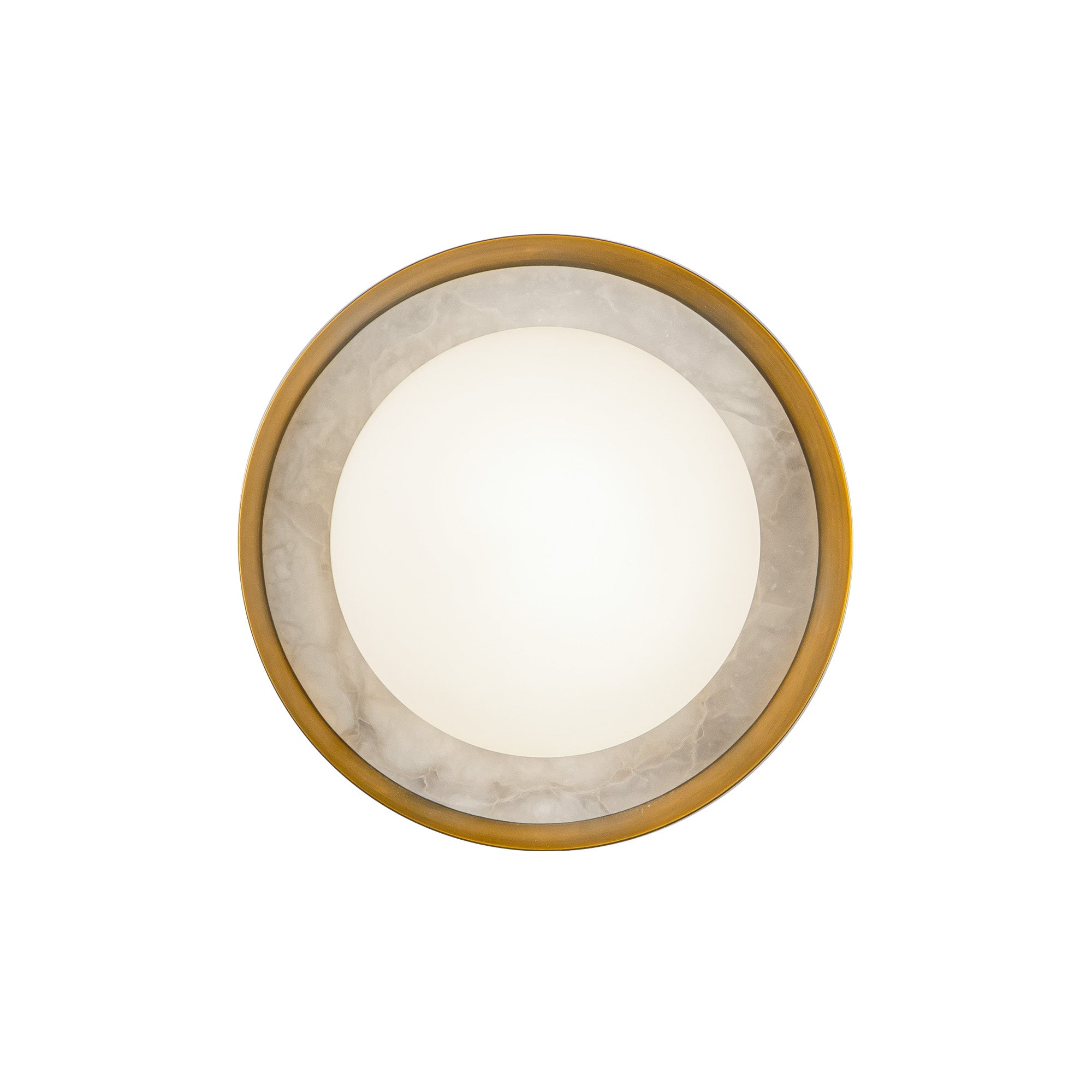 Alonso 8-in Vintage Brass LED Wall/Vanity