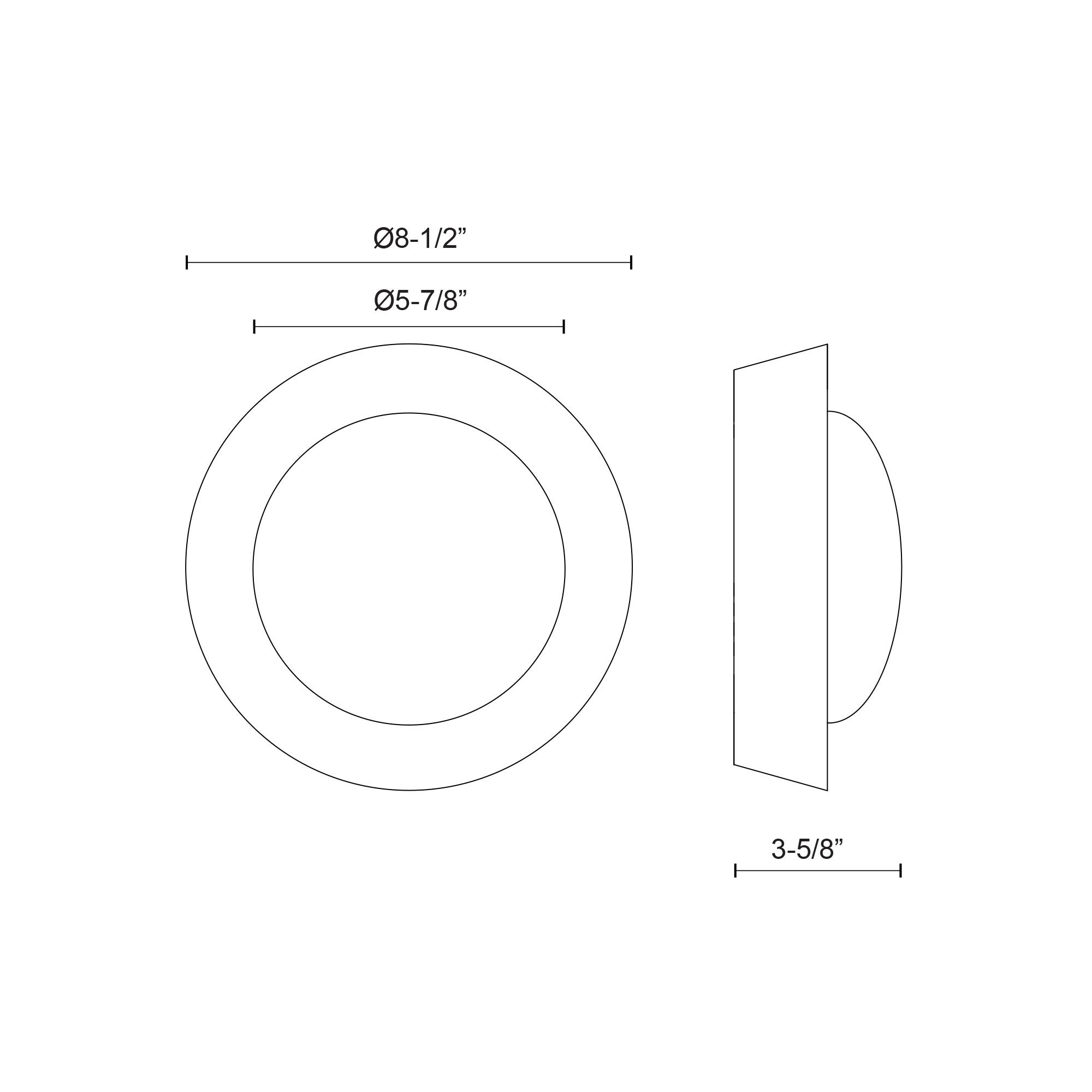 Alonso 8-in Vintage Brass LED Wall/Vanity