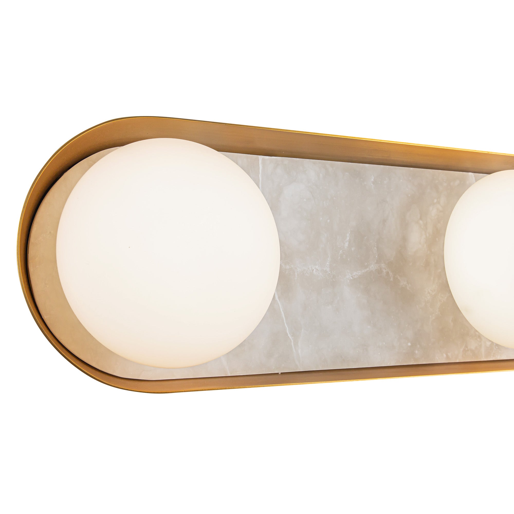 Alonso 23-in Vintage Brass LED Wall/Vanity