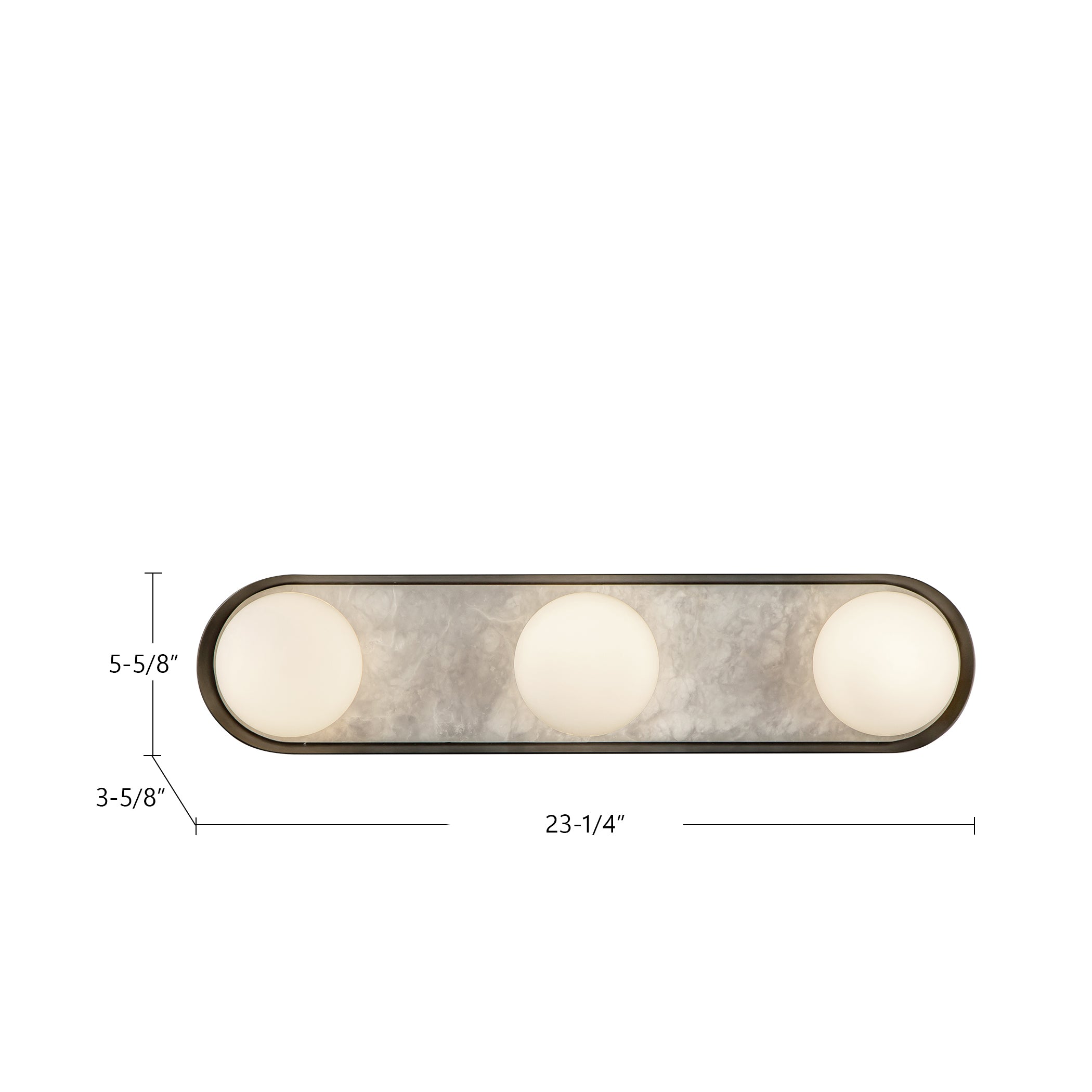 Alonso 23-in Urban Bronze LED Wall/Vanity