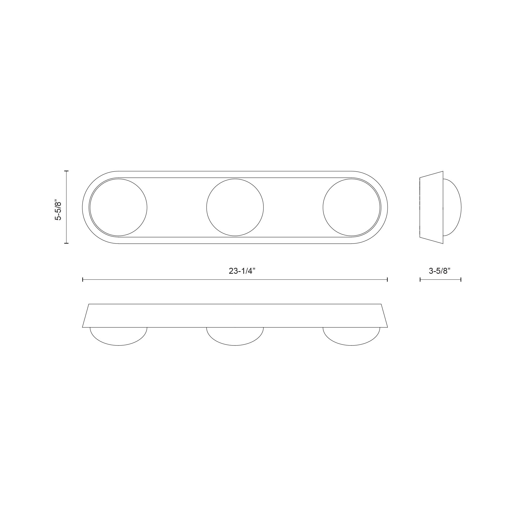 Alonso 23-in Urban Bronze LED Wall/Vanity