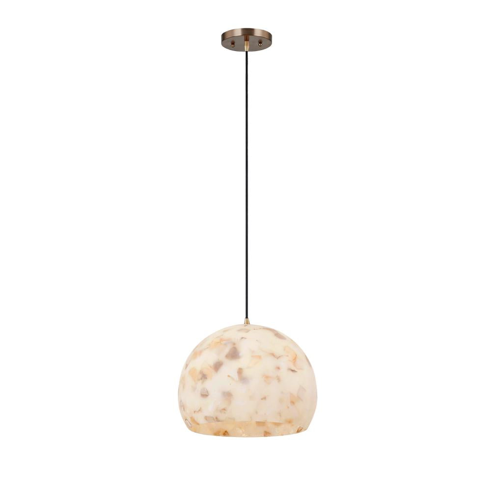 Justice Design Group GLOBE ALR-6533-BRSS Pendant - Brushed Brass Brss