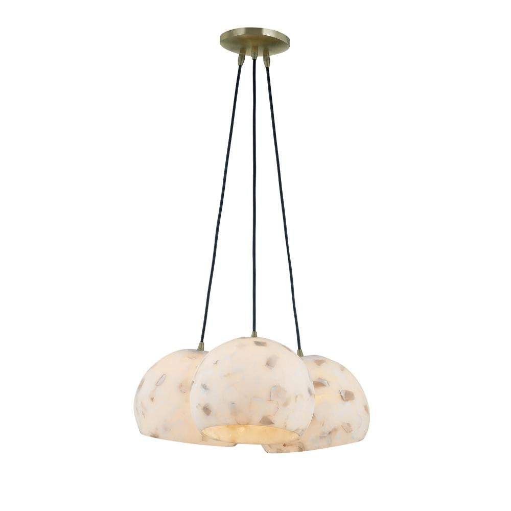 Justice Design Group GLOBE ALR-6534-BRSS Pendant - Brushed Brass Brss