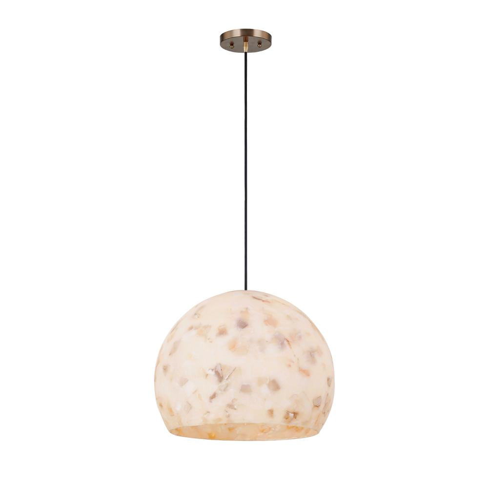 Justice Design Group GLOBE ALR-6535-BRSS Pendant - Brushed Brass Brss