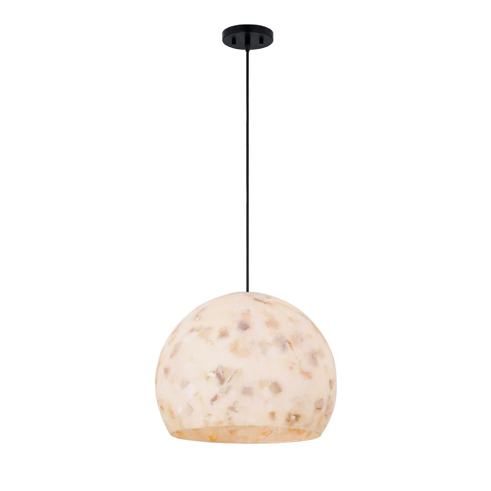 Justice Design Group GLOBE ALR-6535-MBLK Pendant - Matte Black Mblk