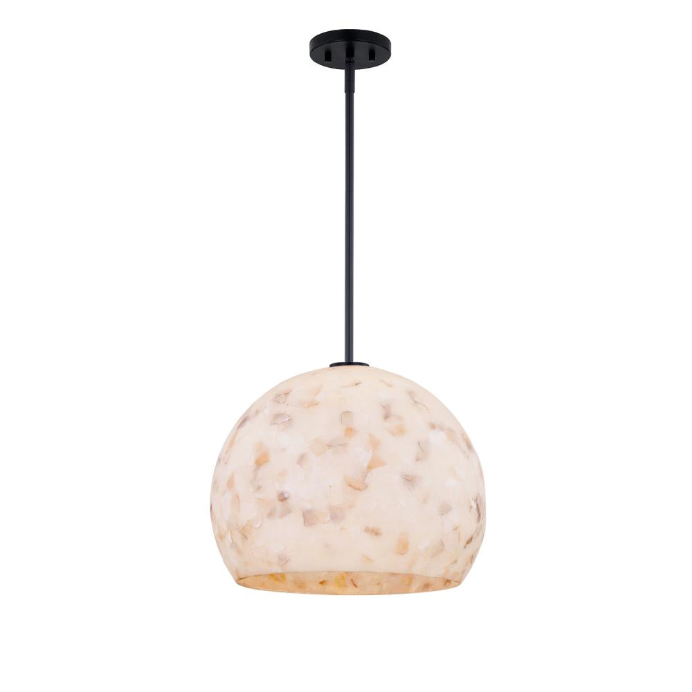 Justice Design Group GLOBE ALR-6537-MBLK Pendant - Matte Black Mblk