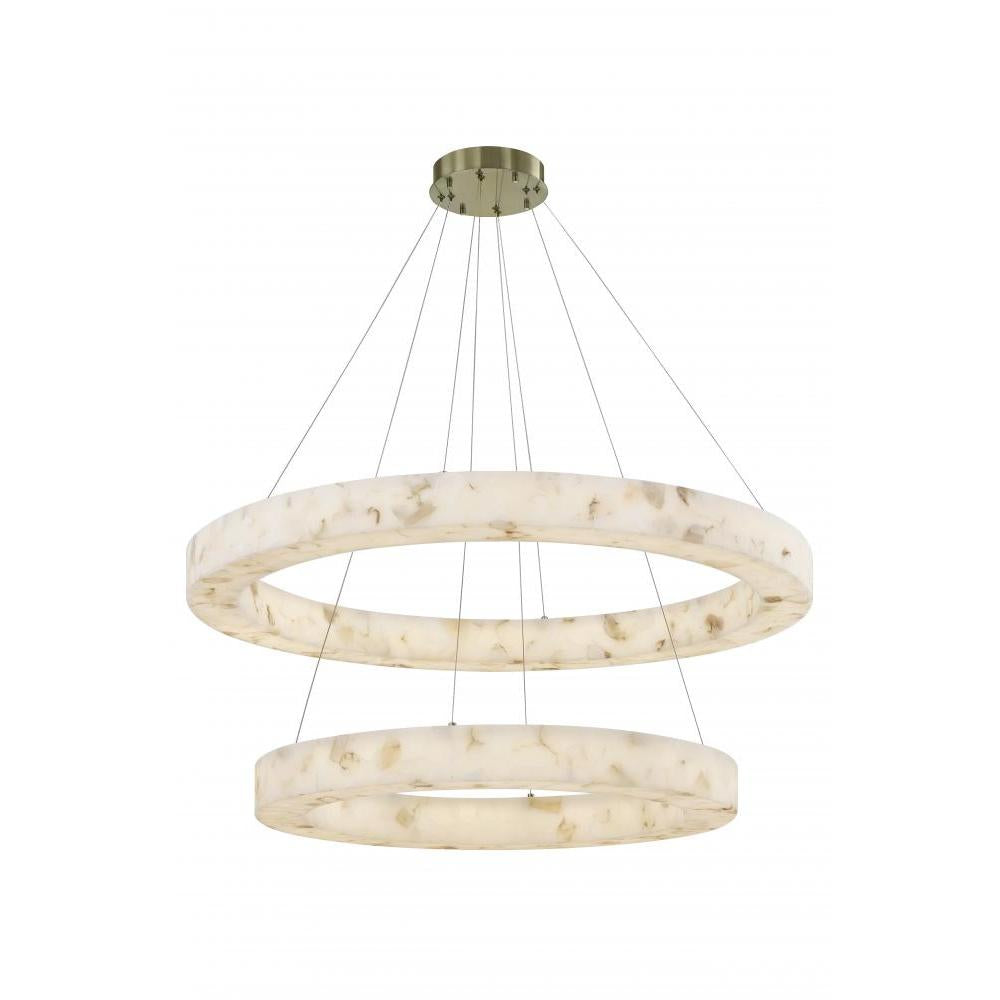 Medley 42" LED Two-Tier Ring Pendant light