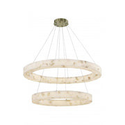 Medley 42" LED Two-Tier Ring Pendant
