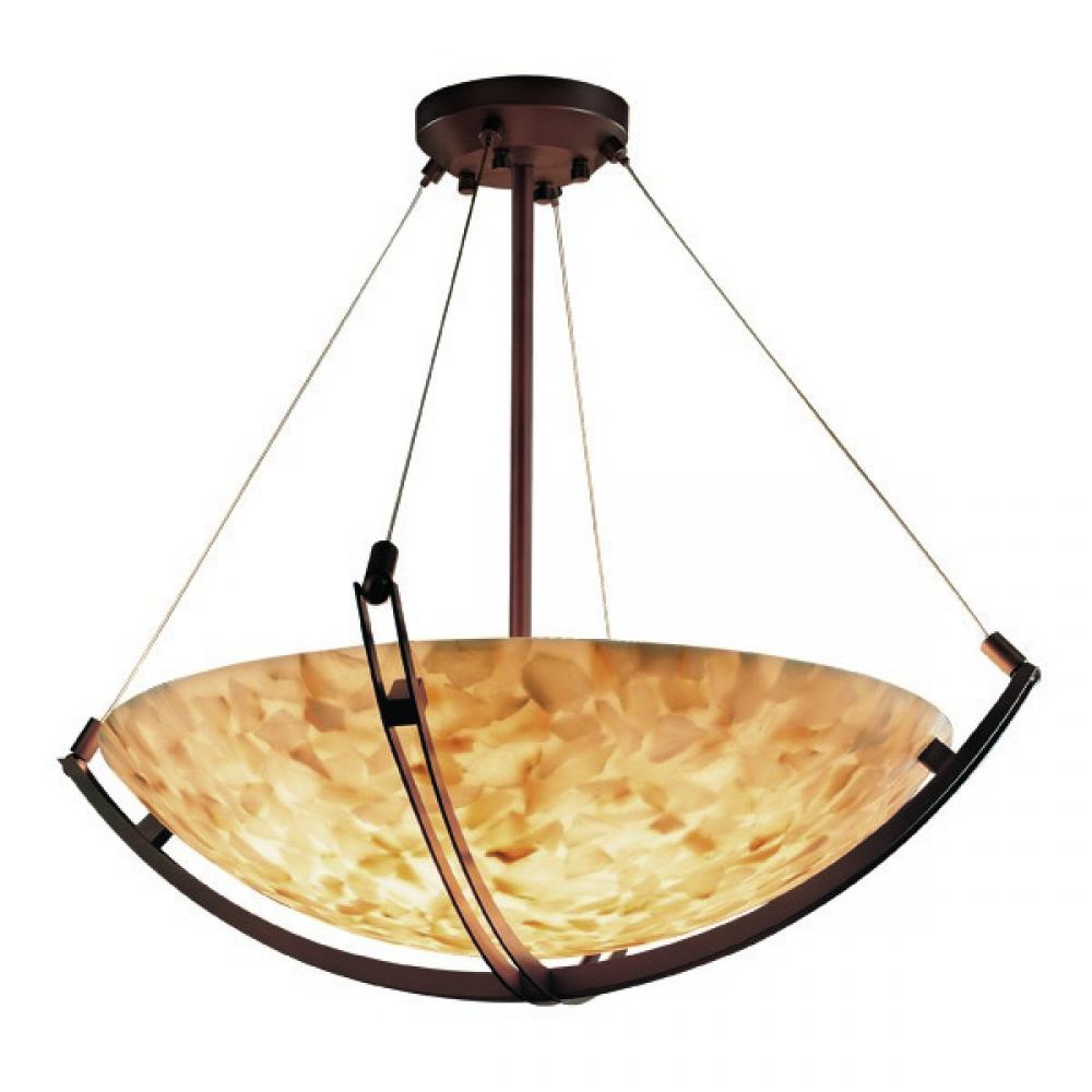 Justice Design Group CROSSBAR FAMILY ALR-9722-35-DBRZ Pendant Transitional - Bronze