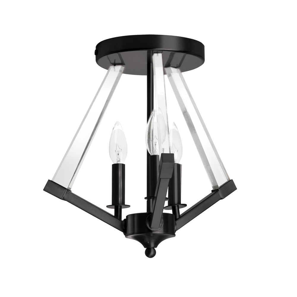 Dainolite AALTO ALT-153SF-MB Semi Flush Mt Contemporary - Matte Black