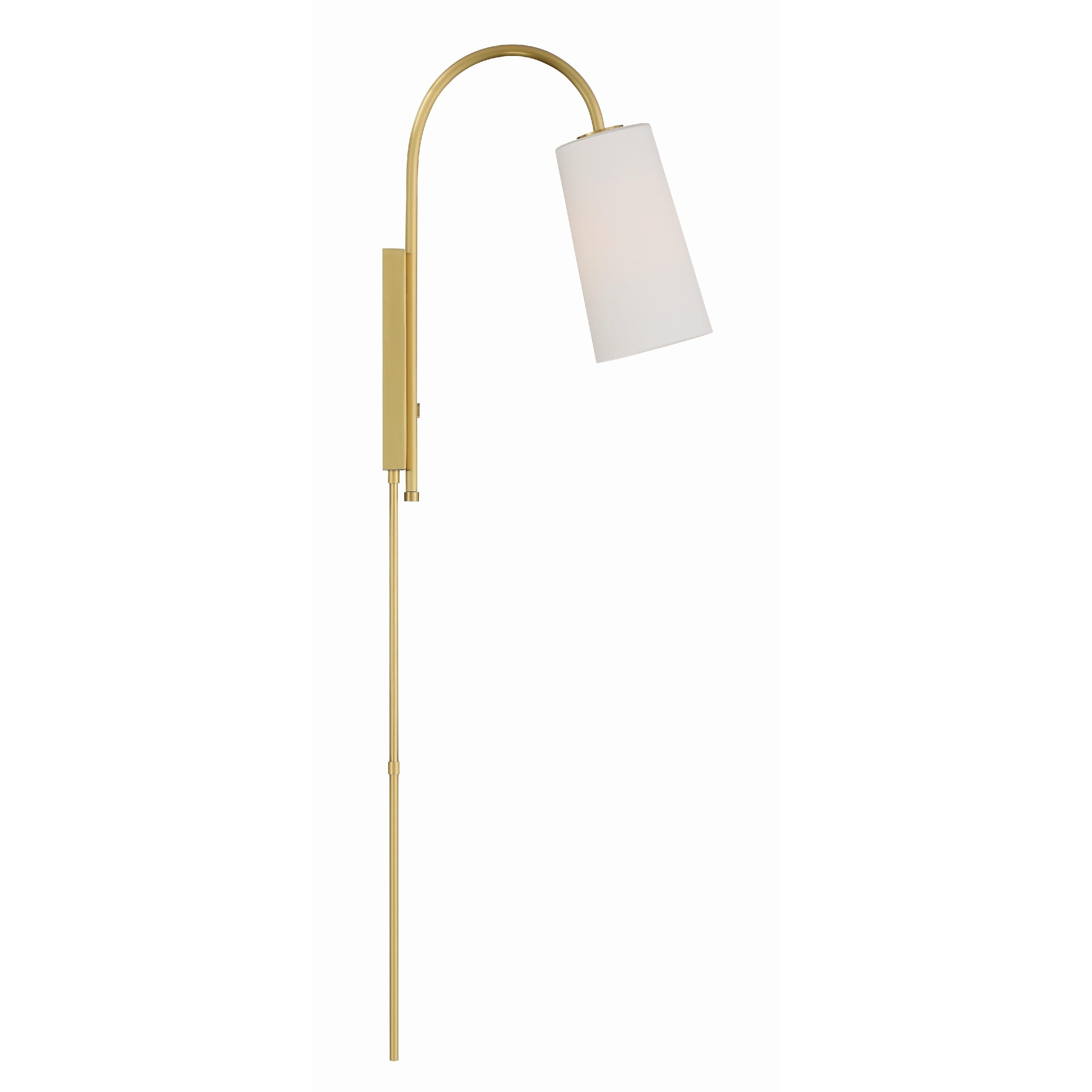 Crystorama Alexa ALX-4501-AG – 5 Inch – 1 Light – Sconce – Aged Brass – Damp Rated
