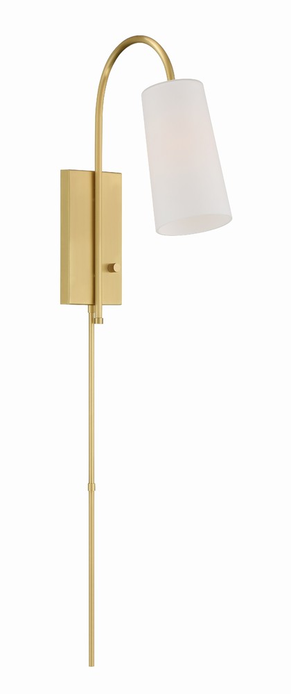 Crystorama ALEXA ALX-4501-AG Sconce Contemporary - Aged Brass