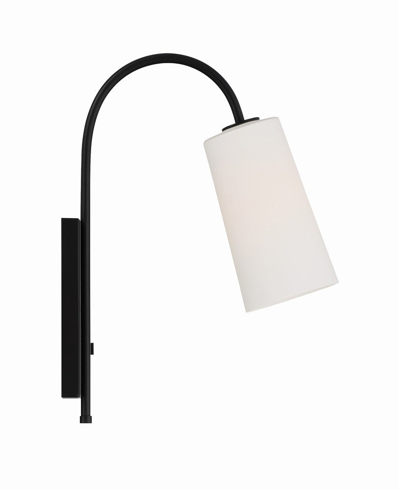 Crystorama ALEXA ALX-4501-MK Sconce Contemporary - Matte Black