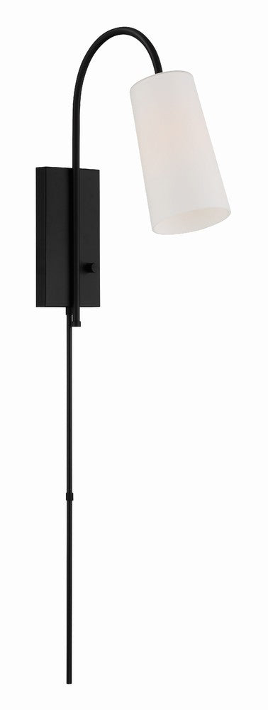 Crystorama ALEXA ALX-4501-MK Sconce Contemporary - Matte Black