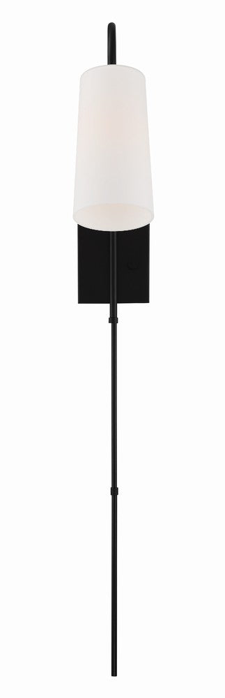 Crystorama ALEXA ALX-4501-MK Sconce Contemporary - Matte Black