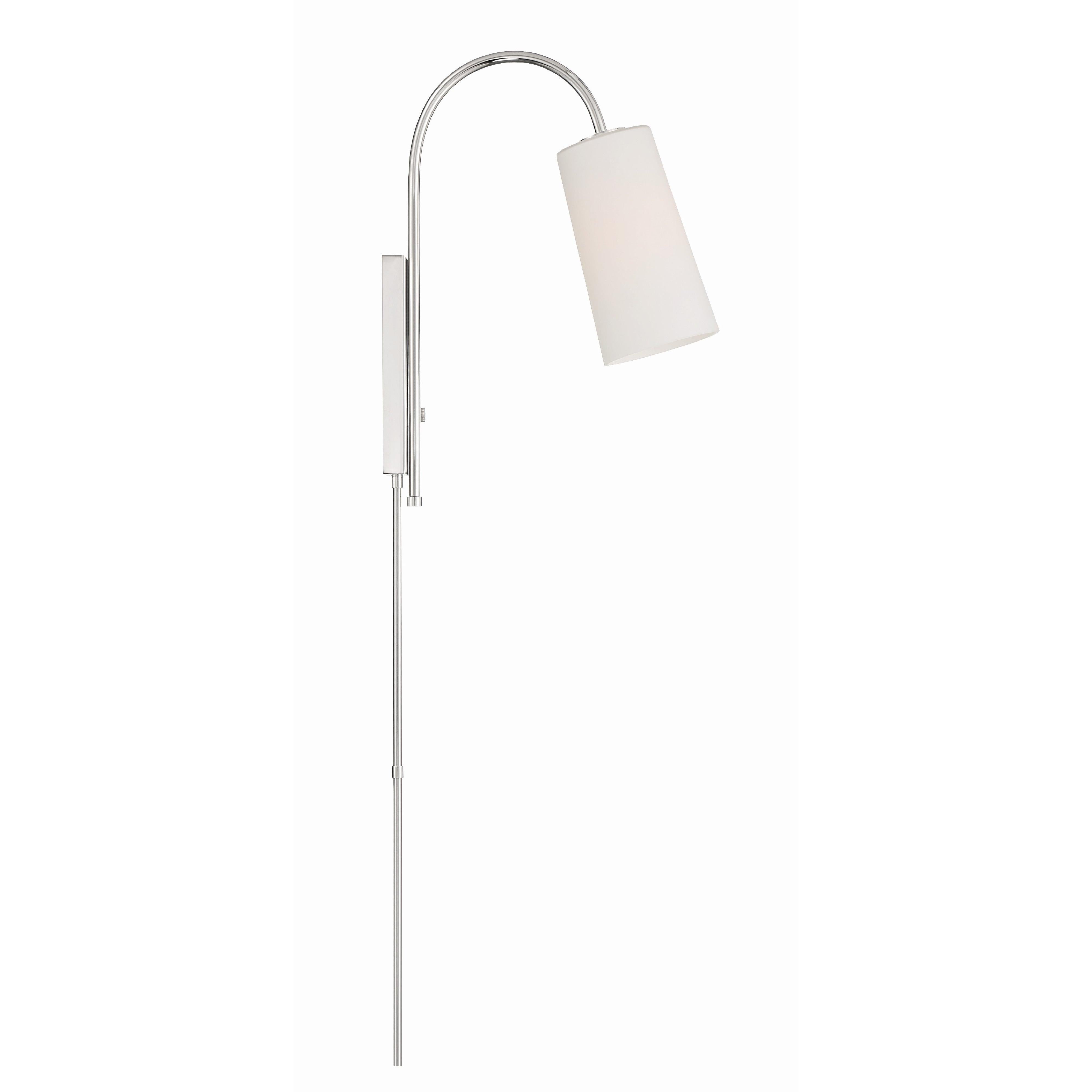 Crystorama Alexa ALX-4501-PN – 5 Inch – 1 Light – Sconce – Polished Nickel – Damp Rated