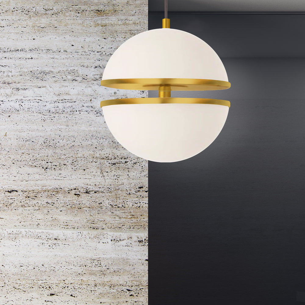 Dainolite ATOMIC AMC-1330LEDP-AGB Pendant Modern - Aged Brass