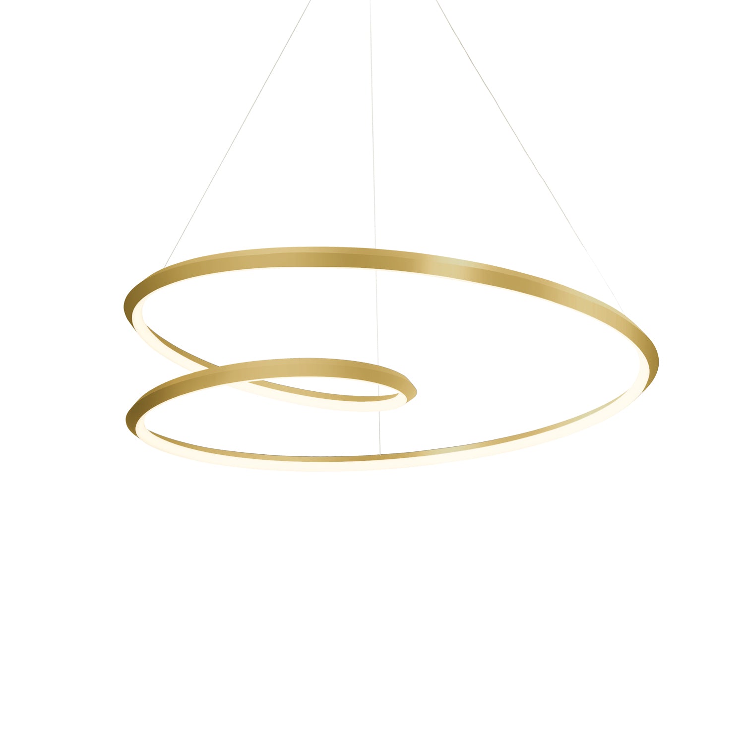 Kuzco Ampersand PD22332-BG-UNV Pendant Fixture, UL Listed, Brushed Gold