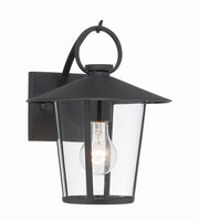 Crystorama Andover AND-9201-CL-MK – 9 Inch – 1 Light – Outdoor – Matte Black – Wet Rated