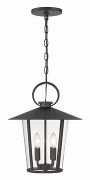 Crystorama Andover AND-9204-CL-MK – 14 Inch – 4 Light – Outdoor – Matte Black – Wet Rated
