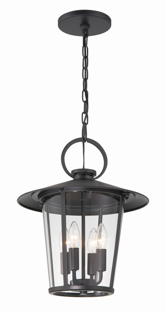 Crystorama ANDOVER AND-9204-CL-MK Chandelier Modern - Matte Black