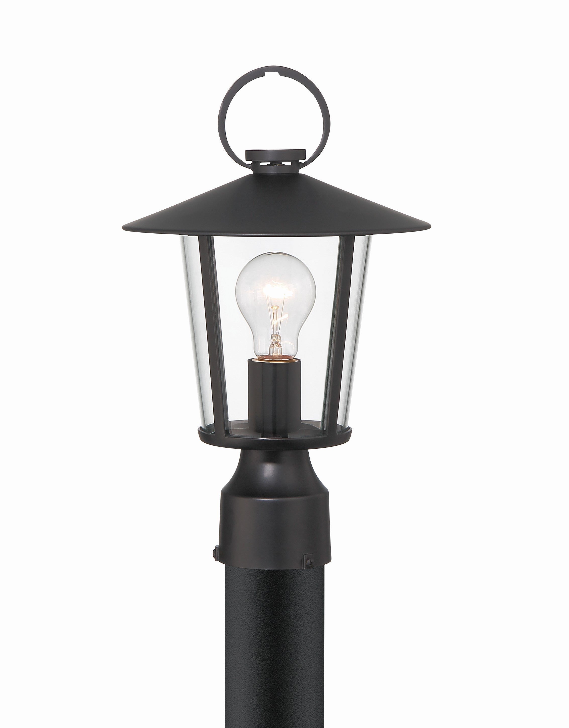 Crystorama Andover AND-9207-CL-MK – 9 Inch – 1 Light – Outdoor – Matte Black – Wet Rated