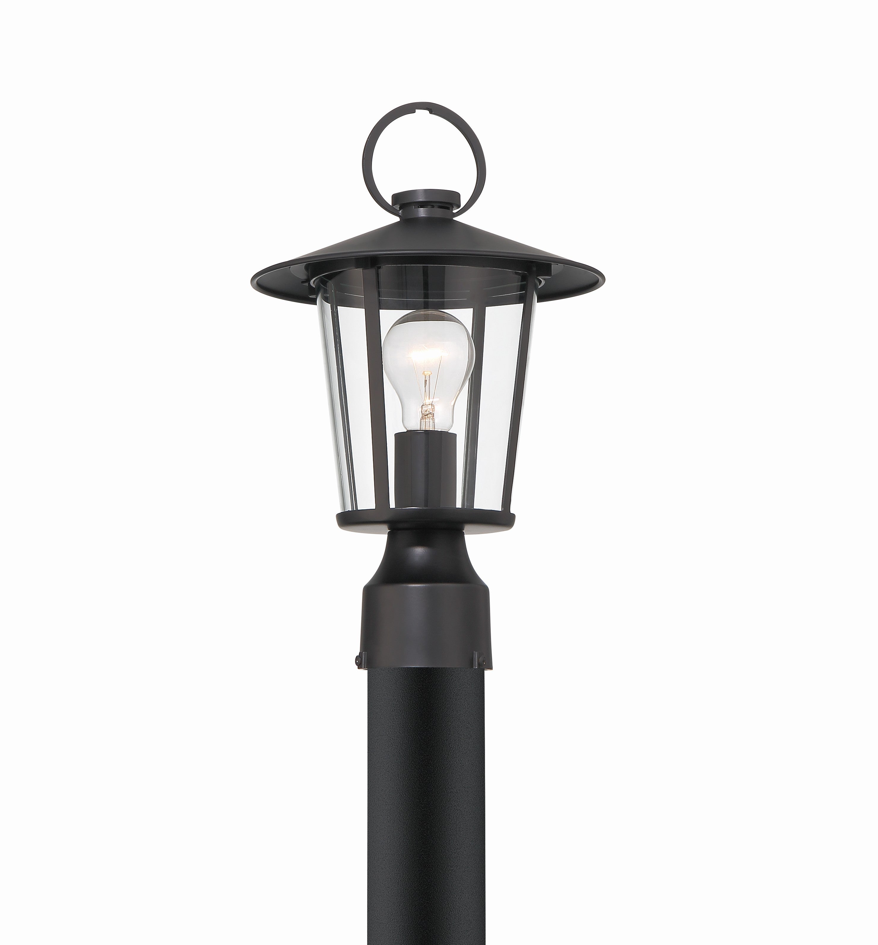 Crystorama Andover AND-9207-CL-MK – 9 Inch – 1 Light – Outdoor – Matte Black – Wet Rated