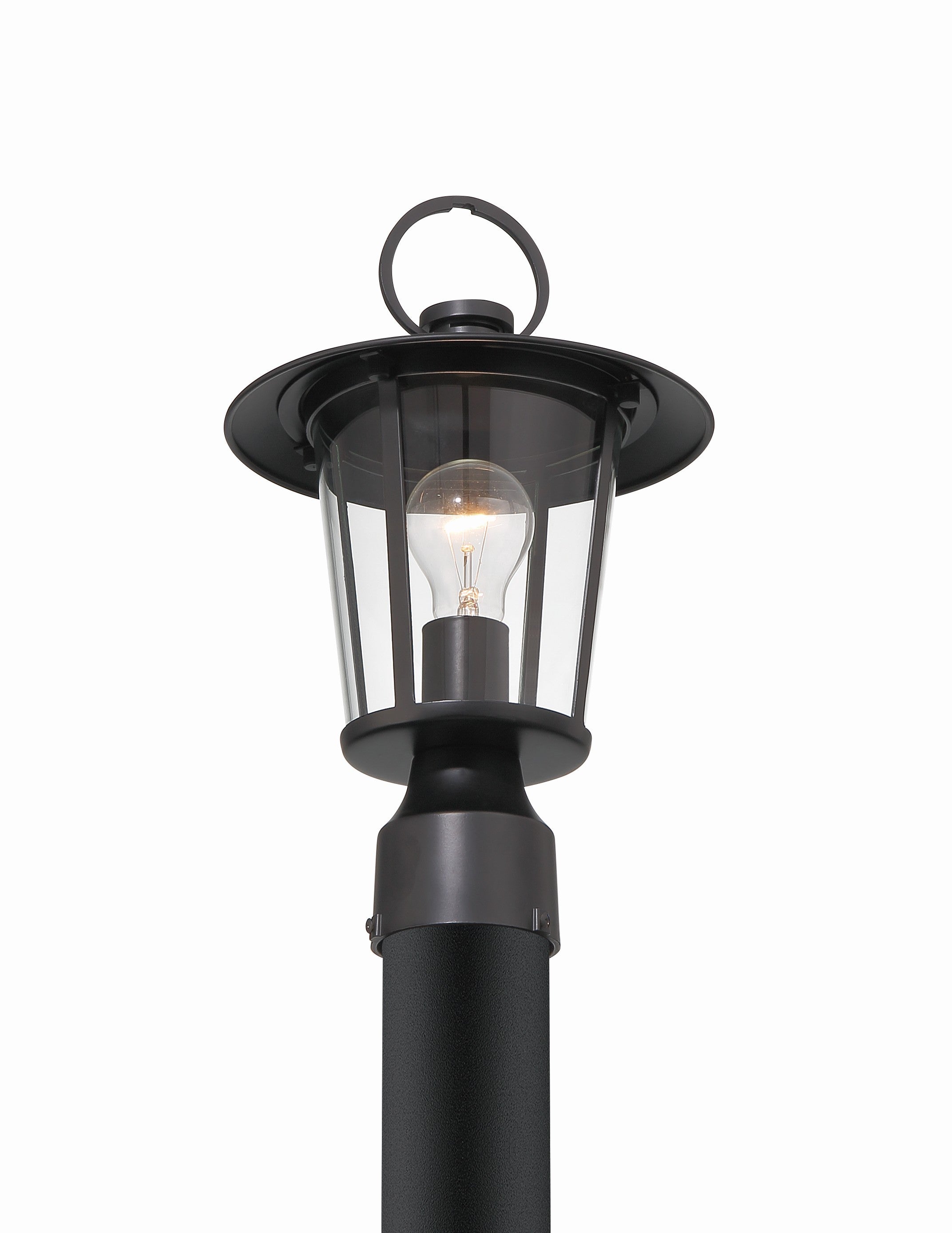 Crystorama Andover AND-9207-CL-MK – 9 Inch – 1 Light – Outdoor – Matte Black – Wet Rated